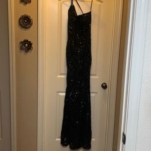 Black, formal dress